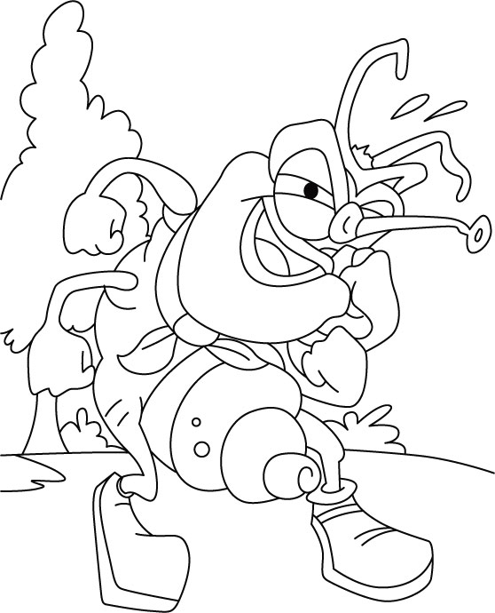 Head lice coloring pages