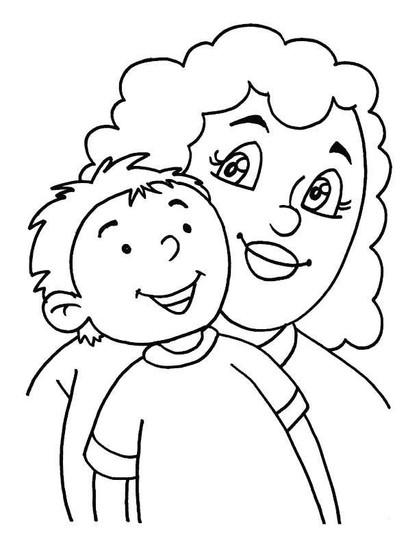 God could not be every where, so He created Mothers coloring page