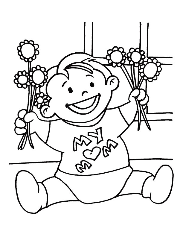 This is my little gift for my dear Mom coloring page