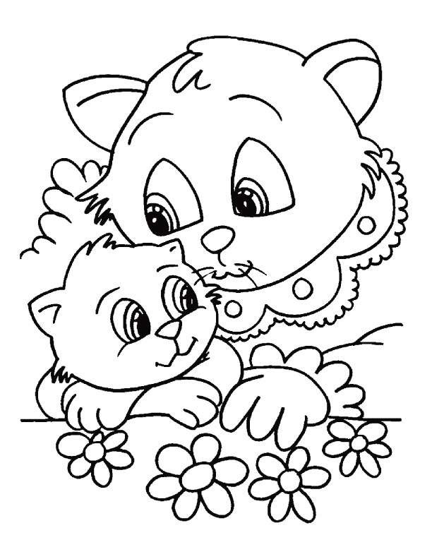 Mothers hold their child in lap for some time but in hearts always coloring page