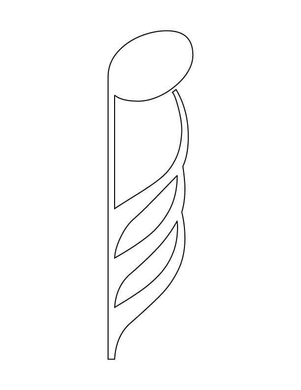 Musical note coloring page