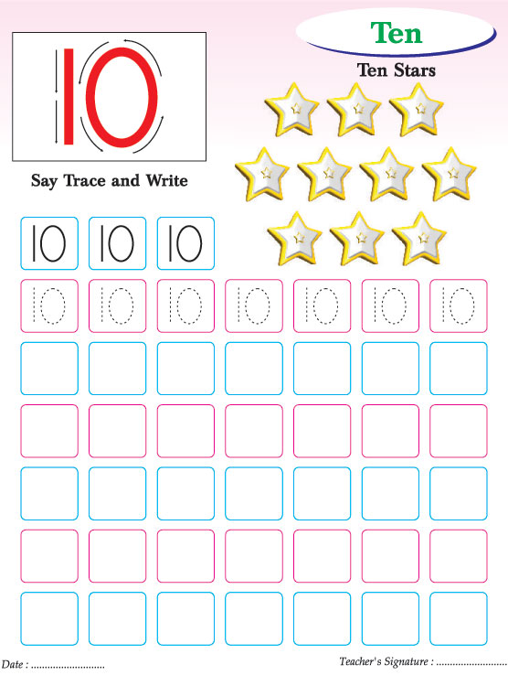 Numbers Writing Practice Worksheet 10 Download Free Numbers Writing 