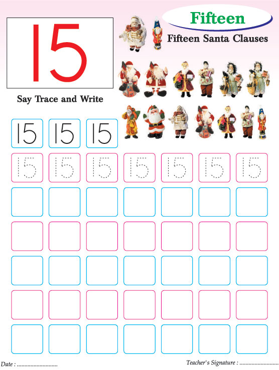 Numbers writing practice worksheet-15