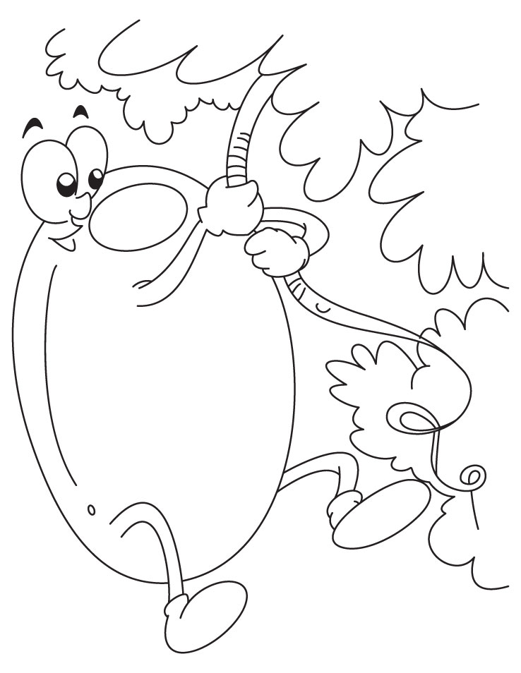Tarzen olive coloring pages