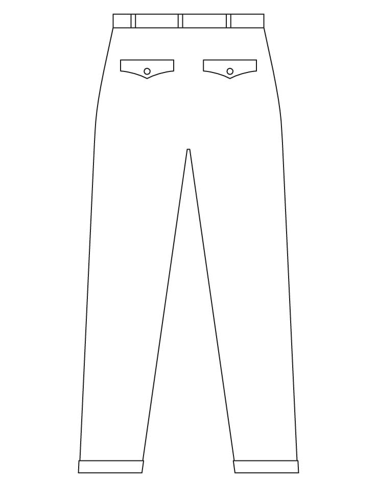Pants trousers coloring pages