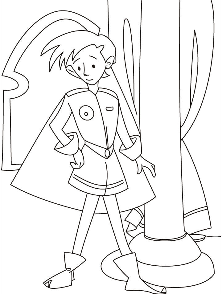 A prince in his palace coloring pages