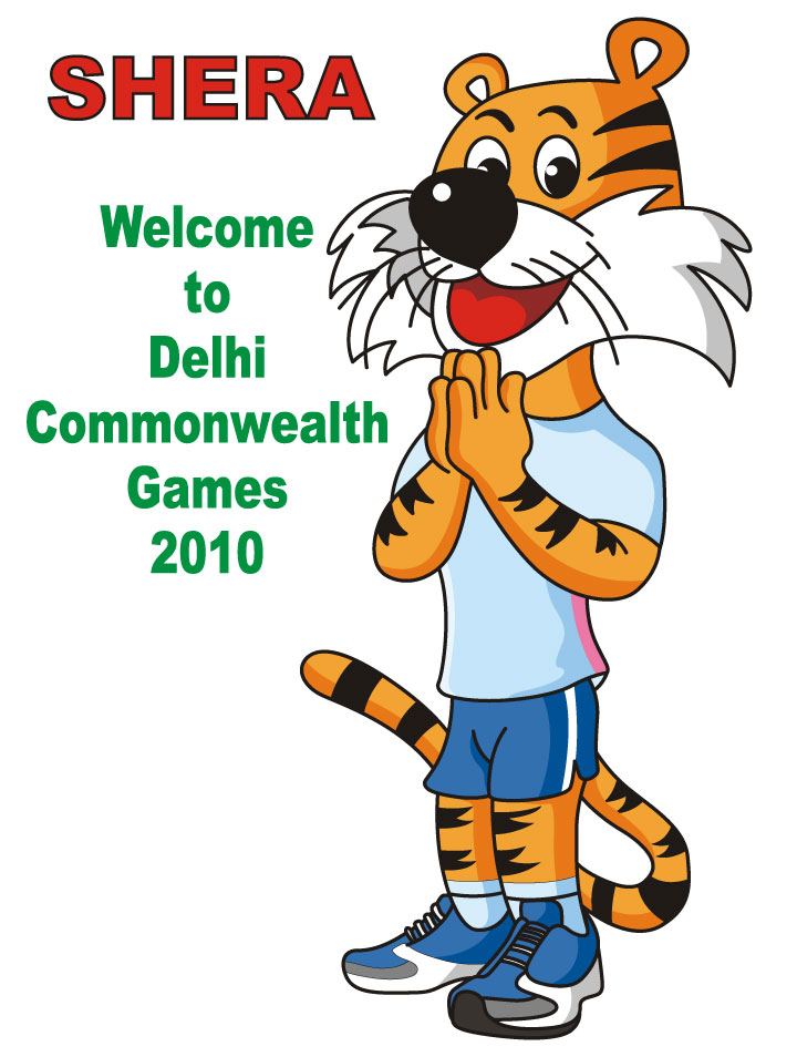 Welcome to Delhi Commonwealth Games 2010 Coloring Page