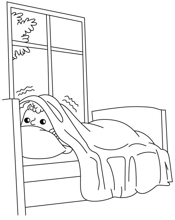 Coloring People Sleeping Coloring Pages
