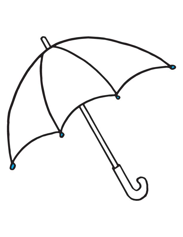 small umbrella coloring page  download free small