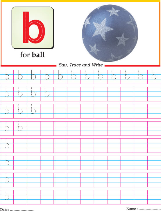 Small Letter B Practice Worksheet Download Free Small Letter B 