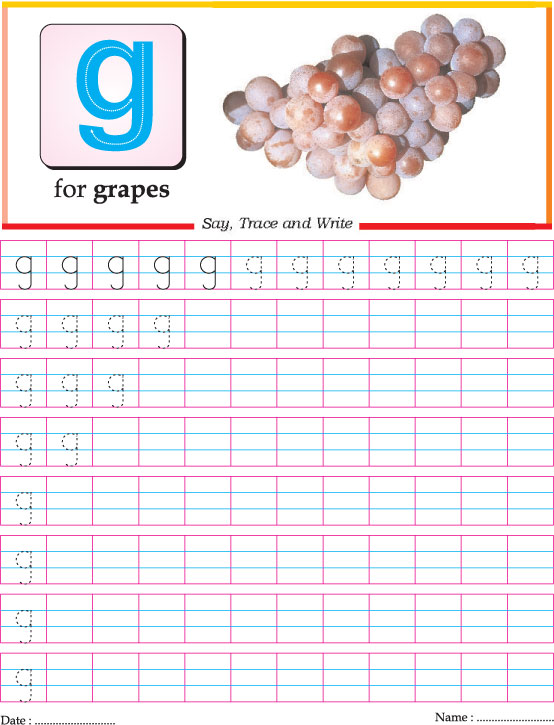 Small Letter G Practice Worksheet Download Free Small Letter G Practice Worksheet For Kids 