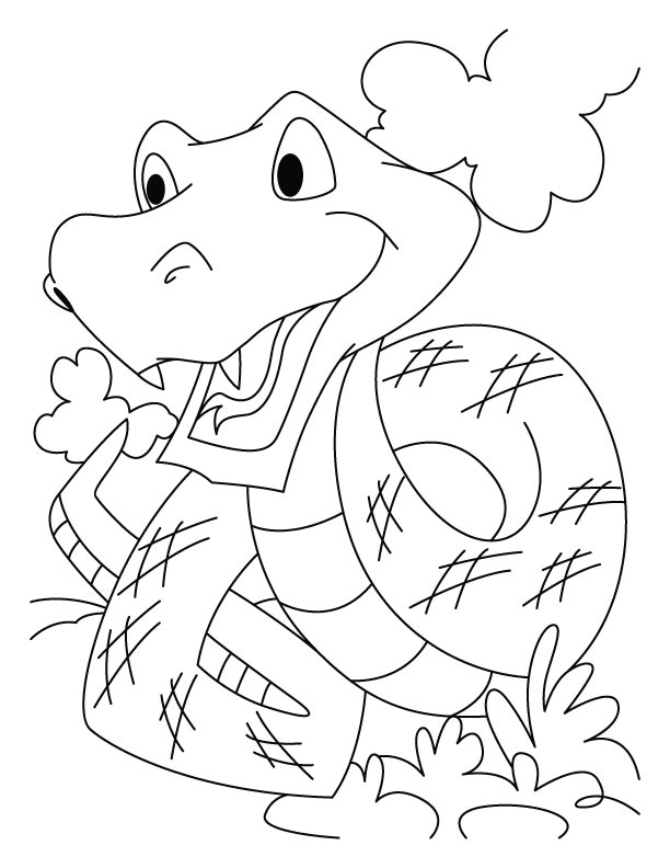 The longest snake coloring pages