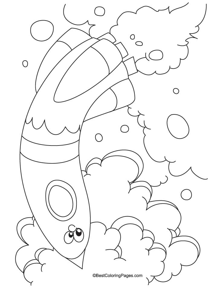 Spacecraft coloring page 1 | Download Free Spacecraft coloring page 1