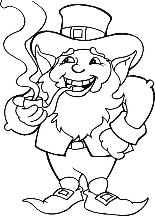 Good luck to all of you on St Patricks Day coloring page