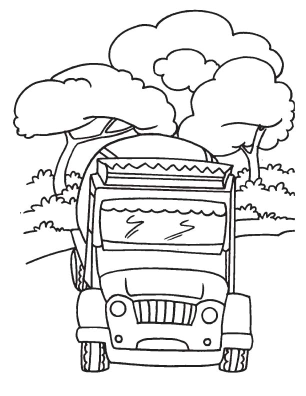 tank truck coloring pages - photo #5