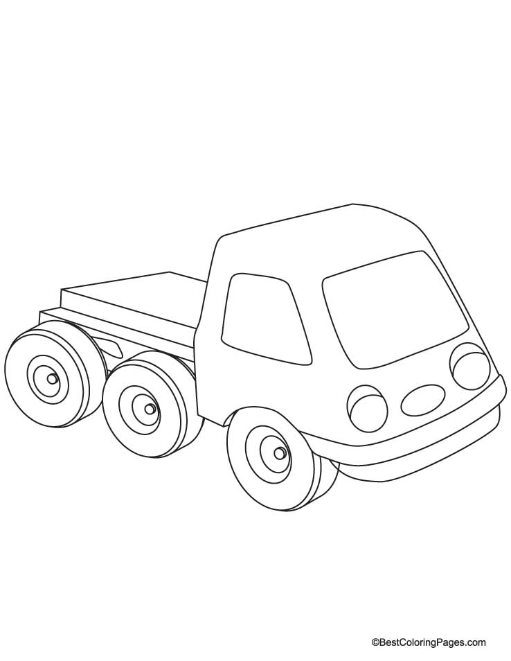 New truck coloring page | Download Free New truck coloring page for
