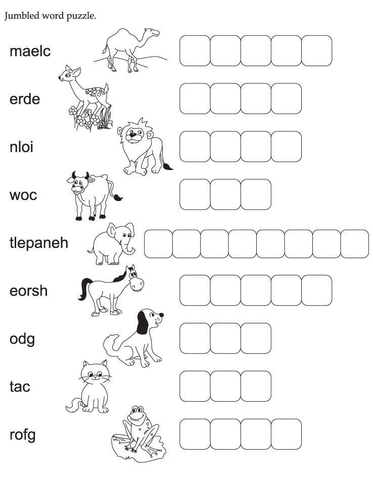 Jumbled word puzzle
