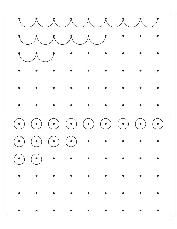 Join the dots to complete the patterns