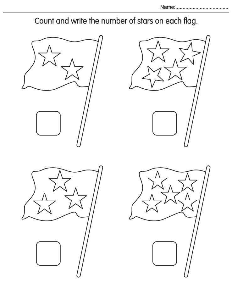 Count and write stars