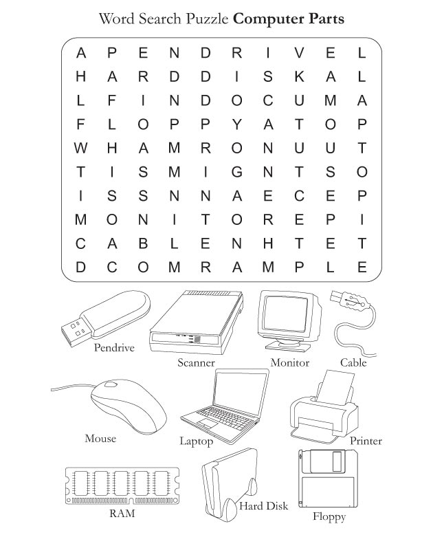 Free Printable Computer Word Search Printable Templates