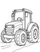 Tractor Coloring Page