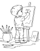 Arts and Crafts Coloring Page