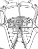 Airplane cockpit coloring page