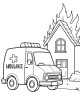 Ambulance Coloring Page