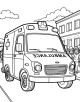 Ambulance Coloring Page