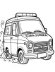 Ambulance in action coloring page