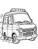 Ambulance Coloring Page