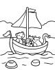 Boat Coloring Page