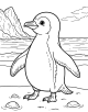 Penguin Coloring Page