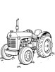 Antique tractor coloring page