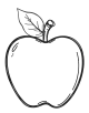 Apple Coloring Page