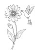 Aster Flower Coloring Page