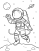 Astronaut adventure coloring page