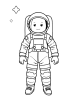 Astronaut suit coloring page