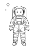 Astronaut Coloring Page