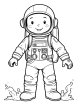 Astronaut Coloring Page