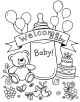 Baby Shower Coloring Page