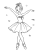 Ballet coloring page