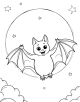 Bat Bird Coloring Page