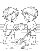 Outdoor Activities Coloring Page