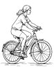 Bicycle is my friend coloring page