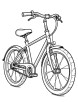 Bicycle with a happy face coloring page