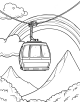 Cable Car Coloring Page