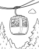 Cable Car Coloring Page