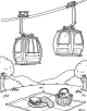 Cable Car Coloring Page