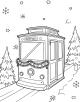 Cable Car Coloring Page